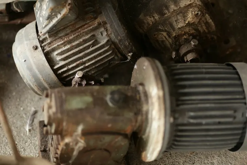 Old electric motors waiting for repair